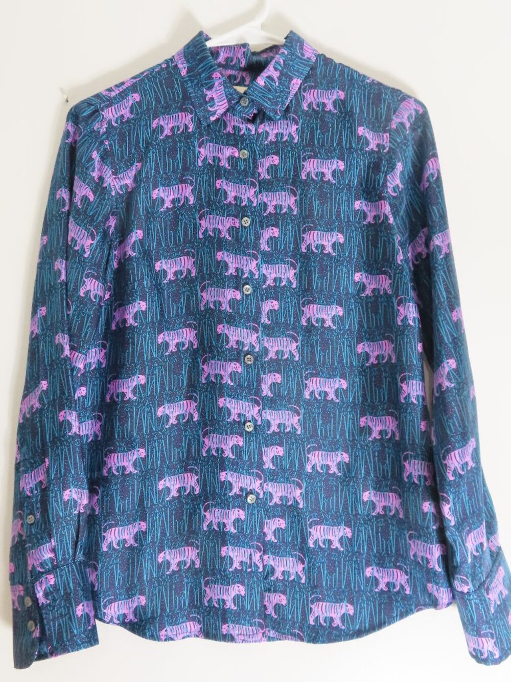 J.crew Collection Silk Tiger Print Blouse 2